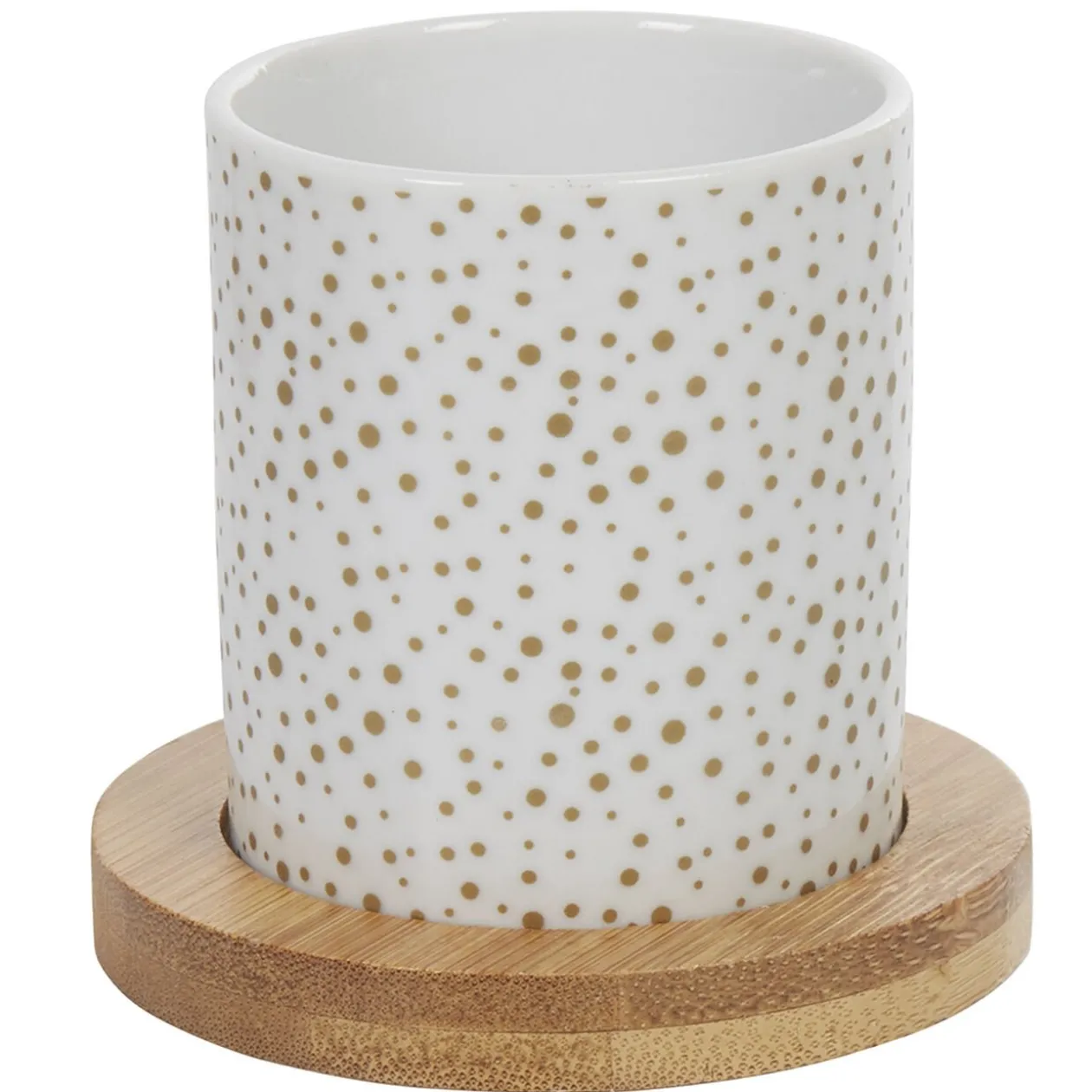 4 gobelets expresso avec sous tasse bois