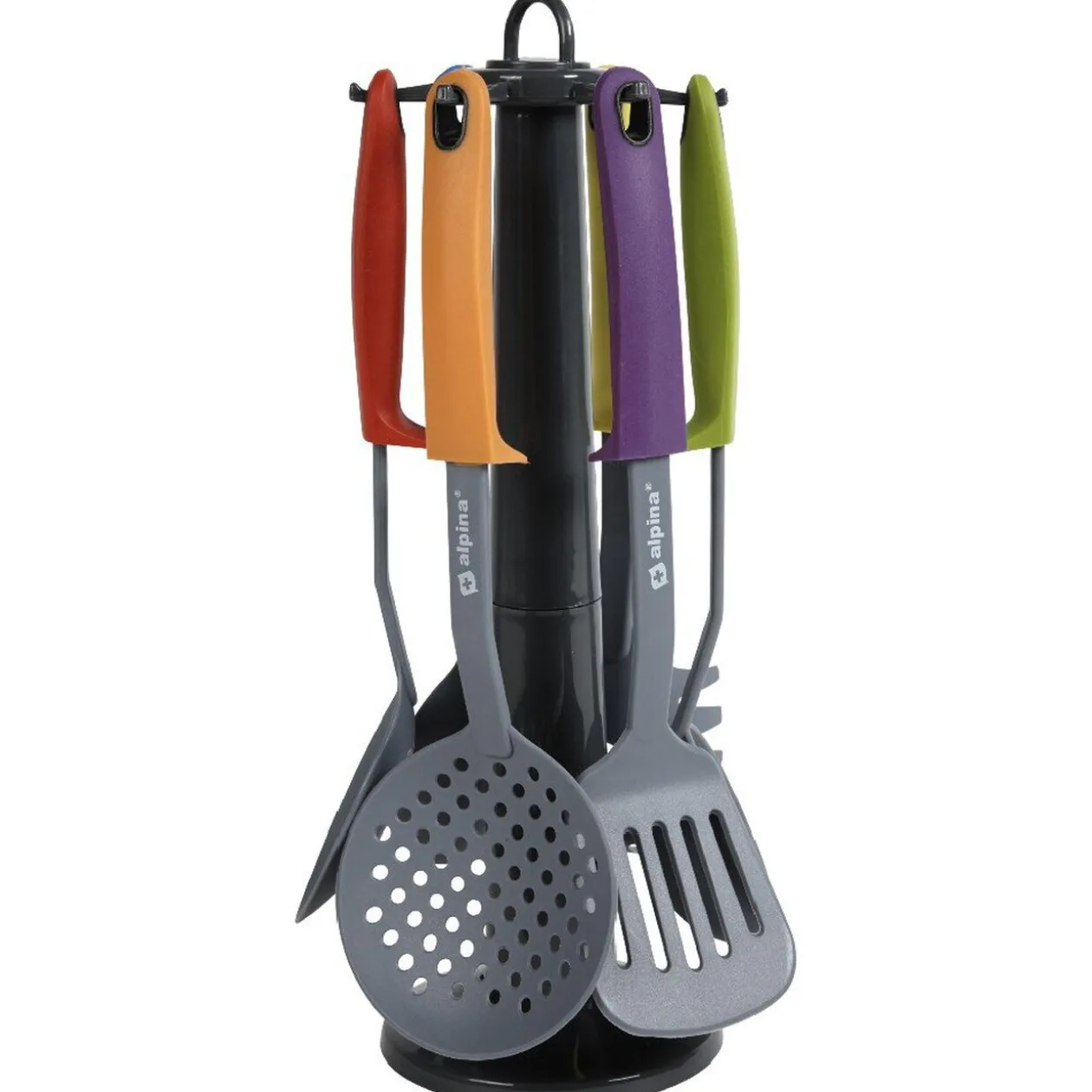 6 ustensiles de cuisine et support