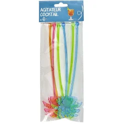 Agitateur Coktail x6 plastique