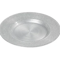 Assiette à dessert argenté