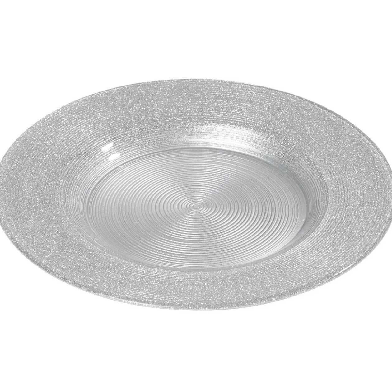 Assiette à dessert argenté