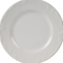 Assiette à dessert blanche festonnée