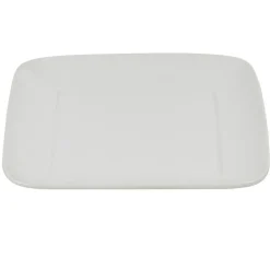 Assiette à dessert carrée blanche