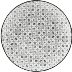 Assiette à dessert Helsinki décor noir blanc x4