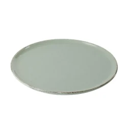 Assiette à dessert Lisbonne en grès vert Ø20,5cm
