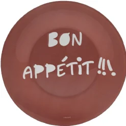 Assiette à dessert Luminarc rouge design Bon appétit