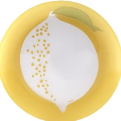 Assiette à dessert Luminarc design fruit gris jaune