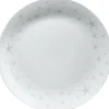 Assiette à dessert motifs étoiles blanche