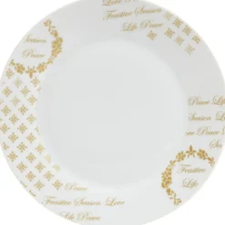 Assiette à dessert porcelaine Noël