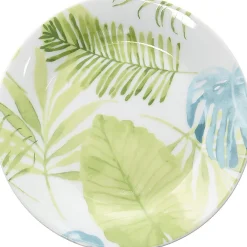Assiette à dessert porcelaine motif jungle
