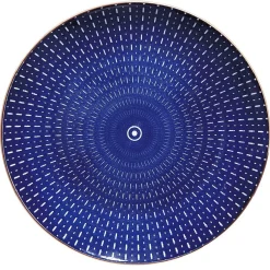 ASSIETTE À DESSERT RONDE BLEU ET BLANC
