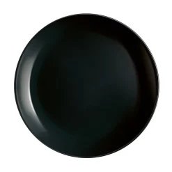 Assiette à dessert ronde Luminarc unie noire Diwali