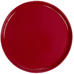 Assiette à dessert ronde Nordic porcelaine rouge