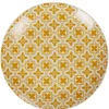 Assiette à dessert ronde rétro jaune moutarde Dolce Vita