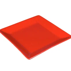 Assiette à dessert rouge