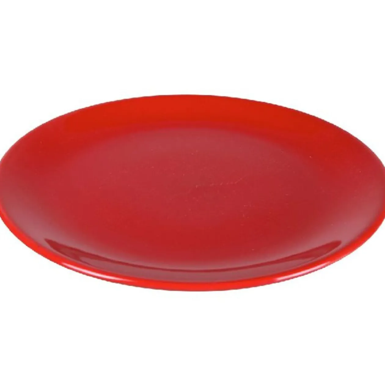 Assiette à dessert rouge