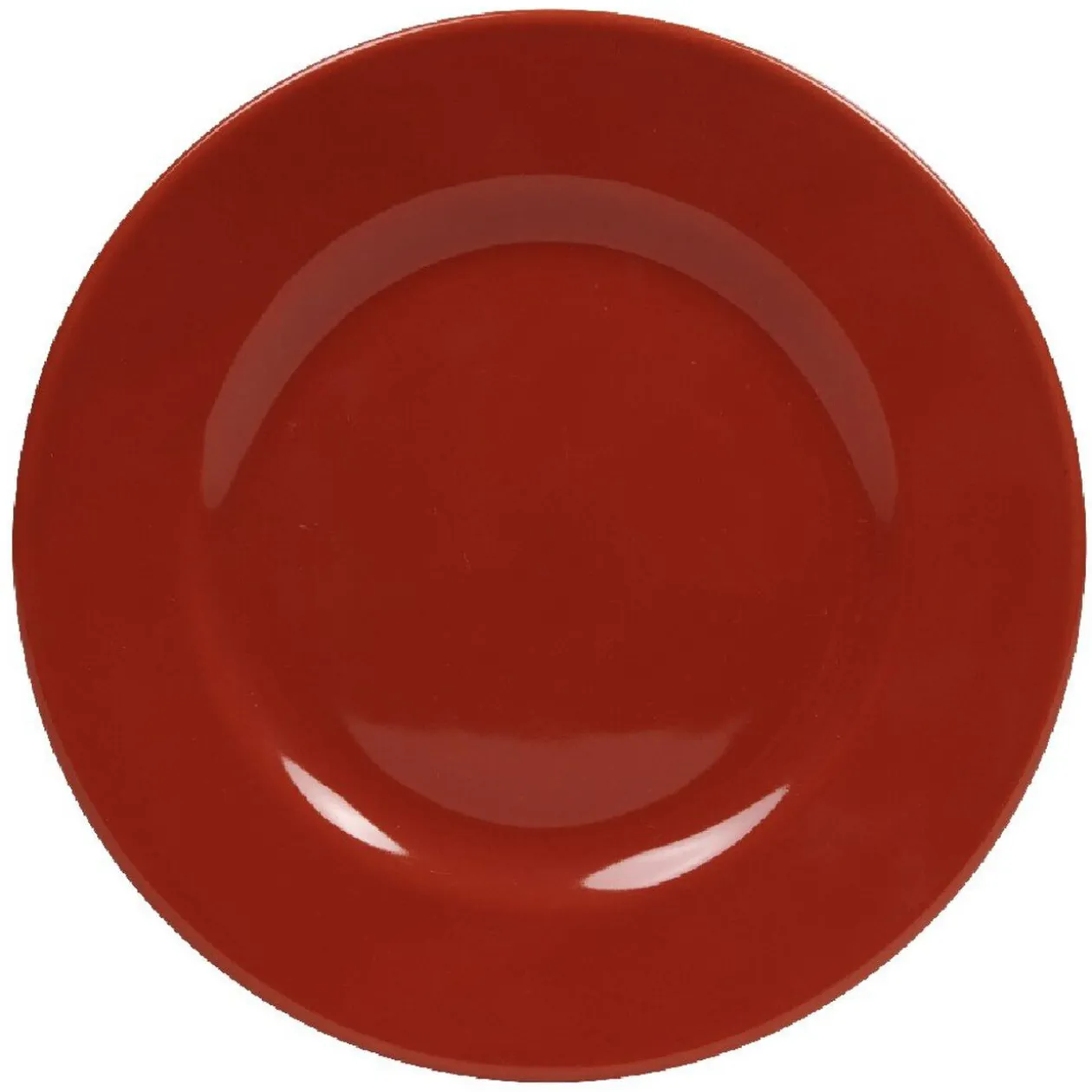 Assiette à dessert rouge