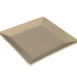 Assiette à dessert taupe