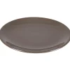 Assiette à dessert taupe