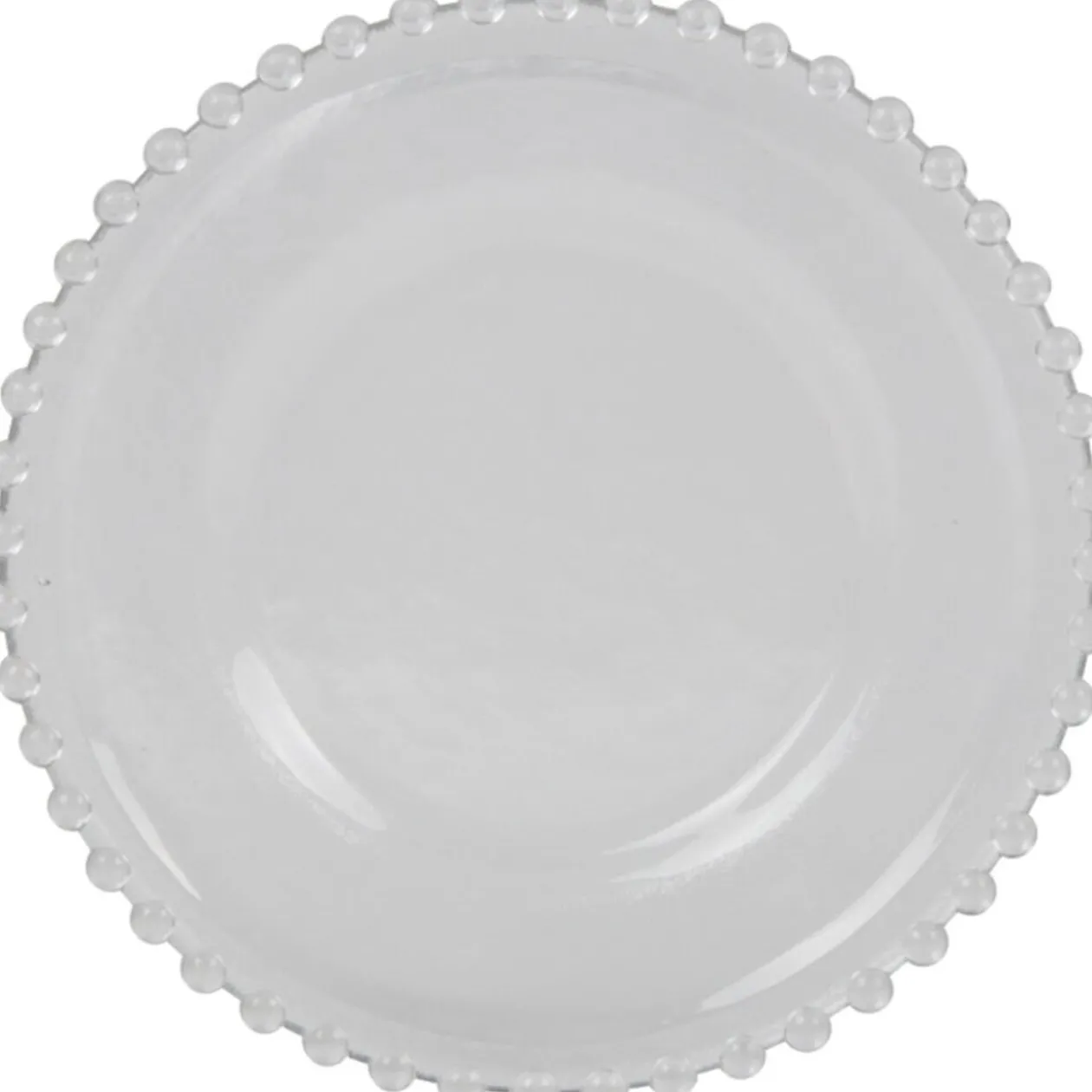 Assiette à dessert transparente