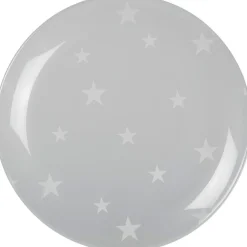 Assiette à dessert transparente design étoiles