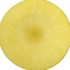 Assiette à dessert verte verre strié