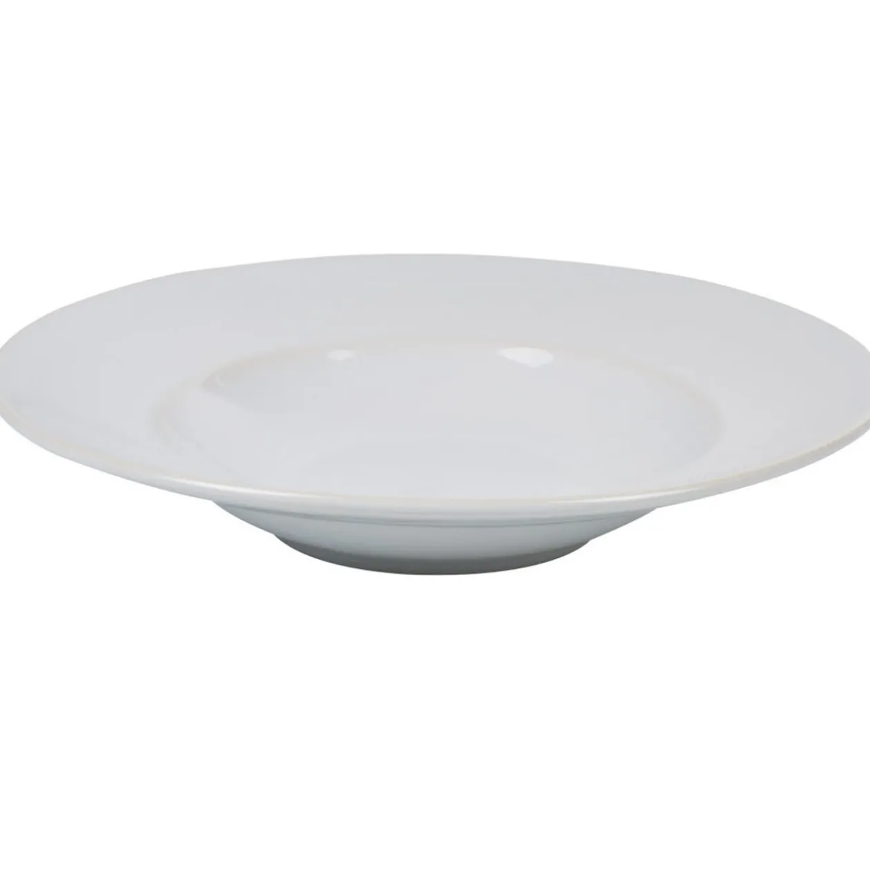 Assiette à pâtes blanche