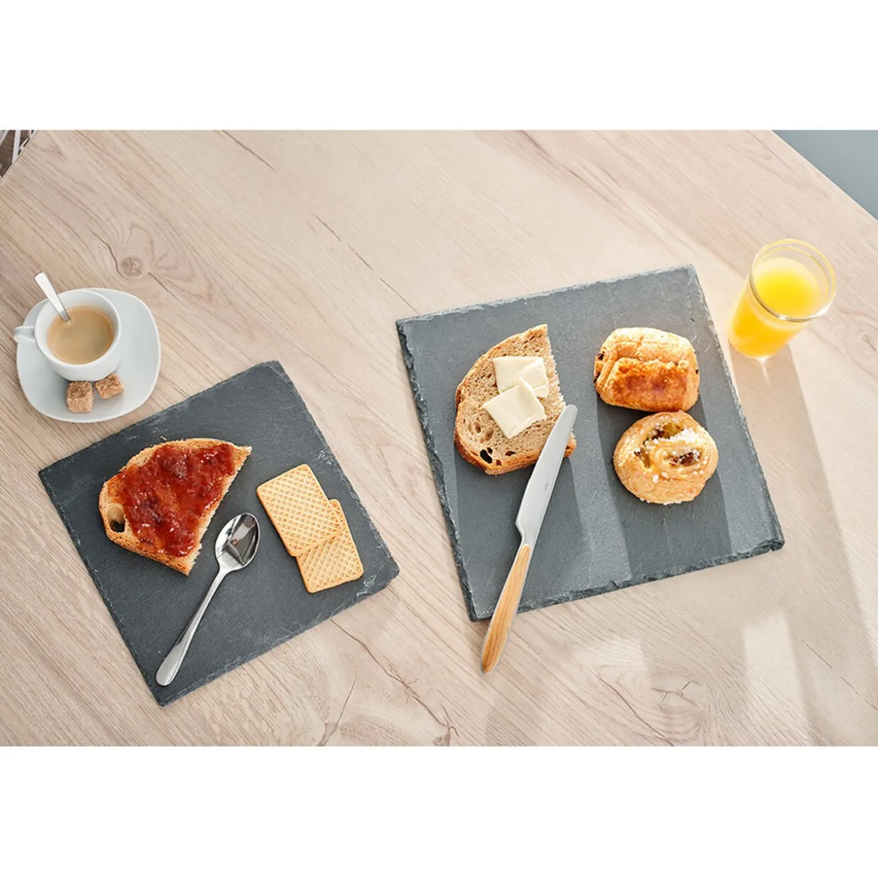 Assiette ardoise carrée