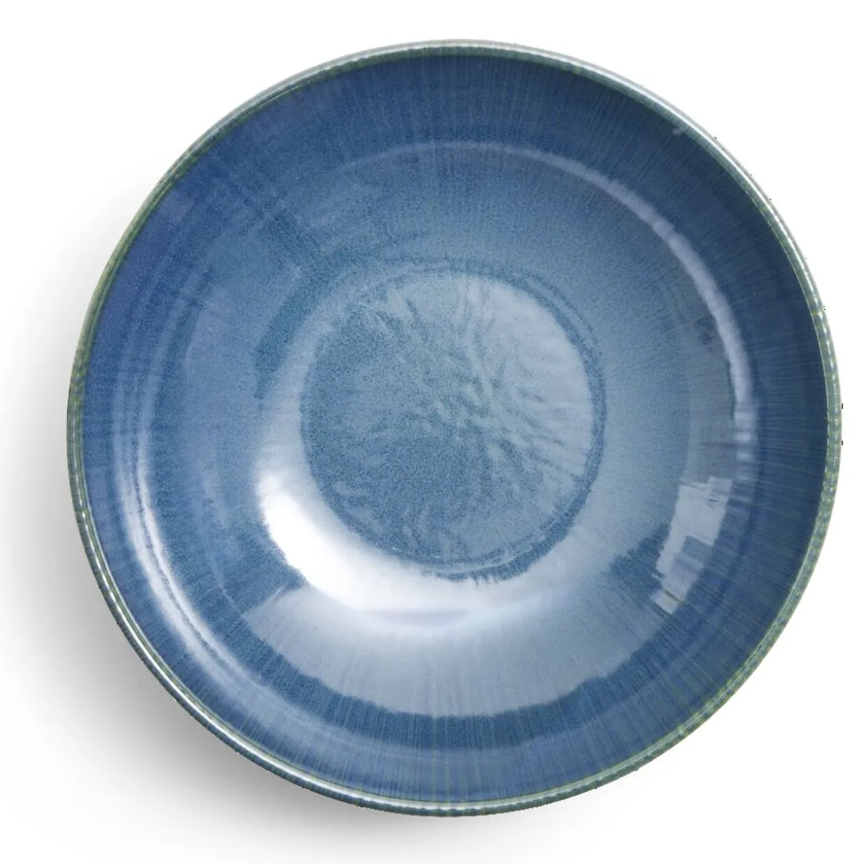 Assiette creuse Amaury faïence bleue Ø21cm