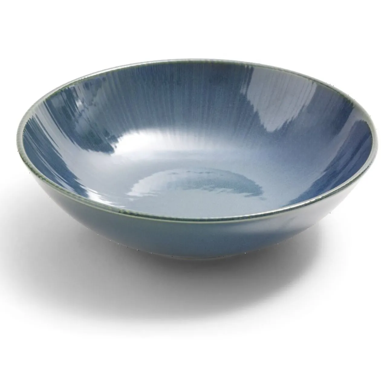 Assiette creuse Amaury faïence bleue Ø21cm