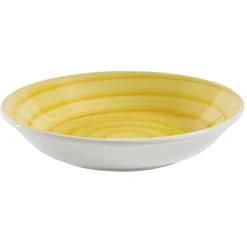 Assiette creuse ronde déco spirale Ø21 cm