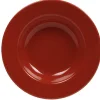 Assiette creuse rouge