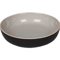 Assiette creuse Zenco bicolore gris et taupe