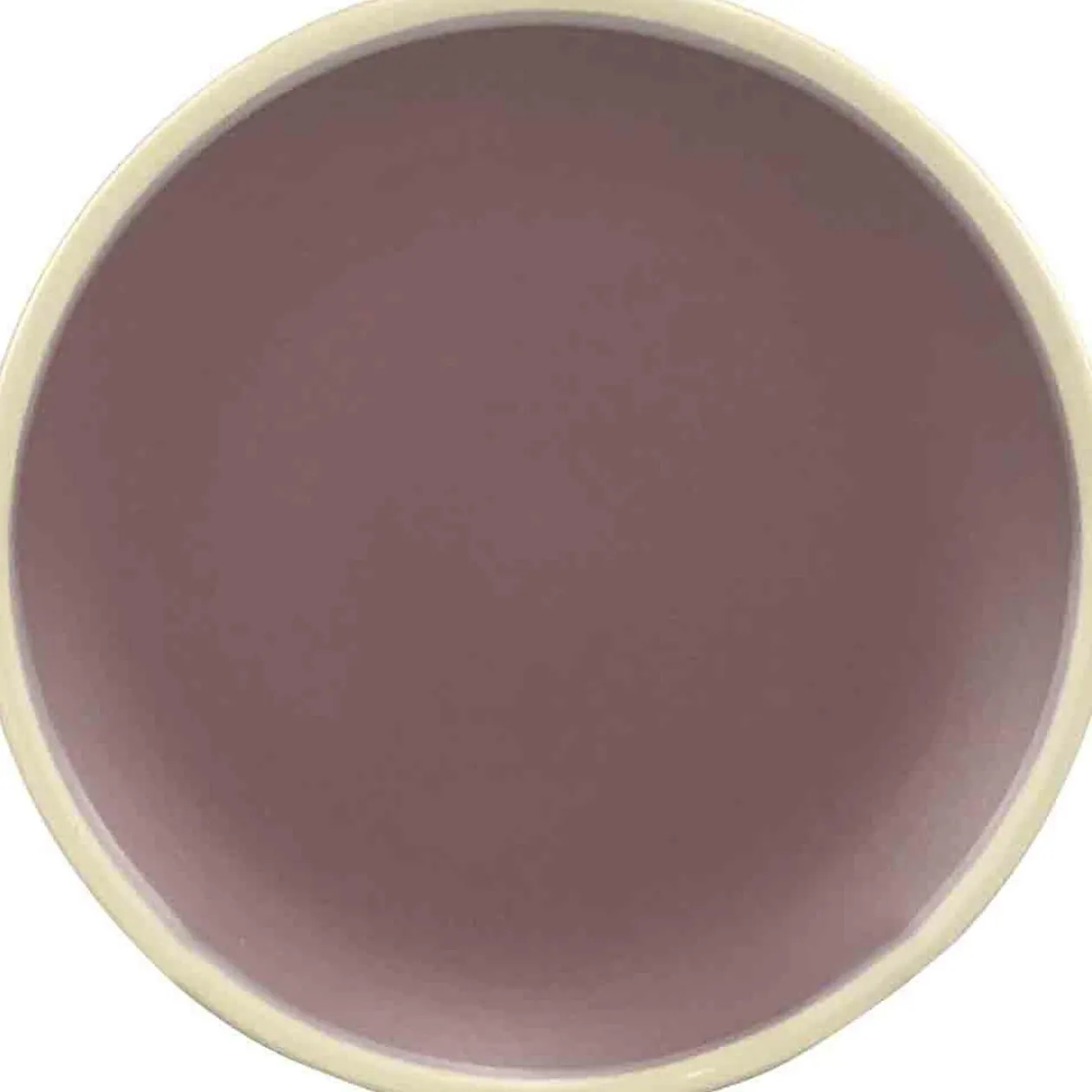 Assiette dessert violette bordure blanche