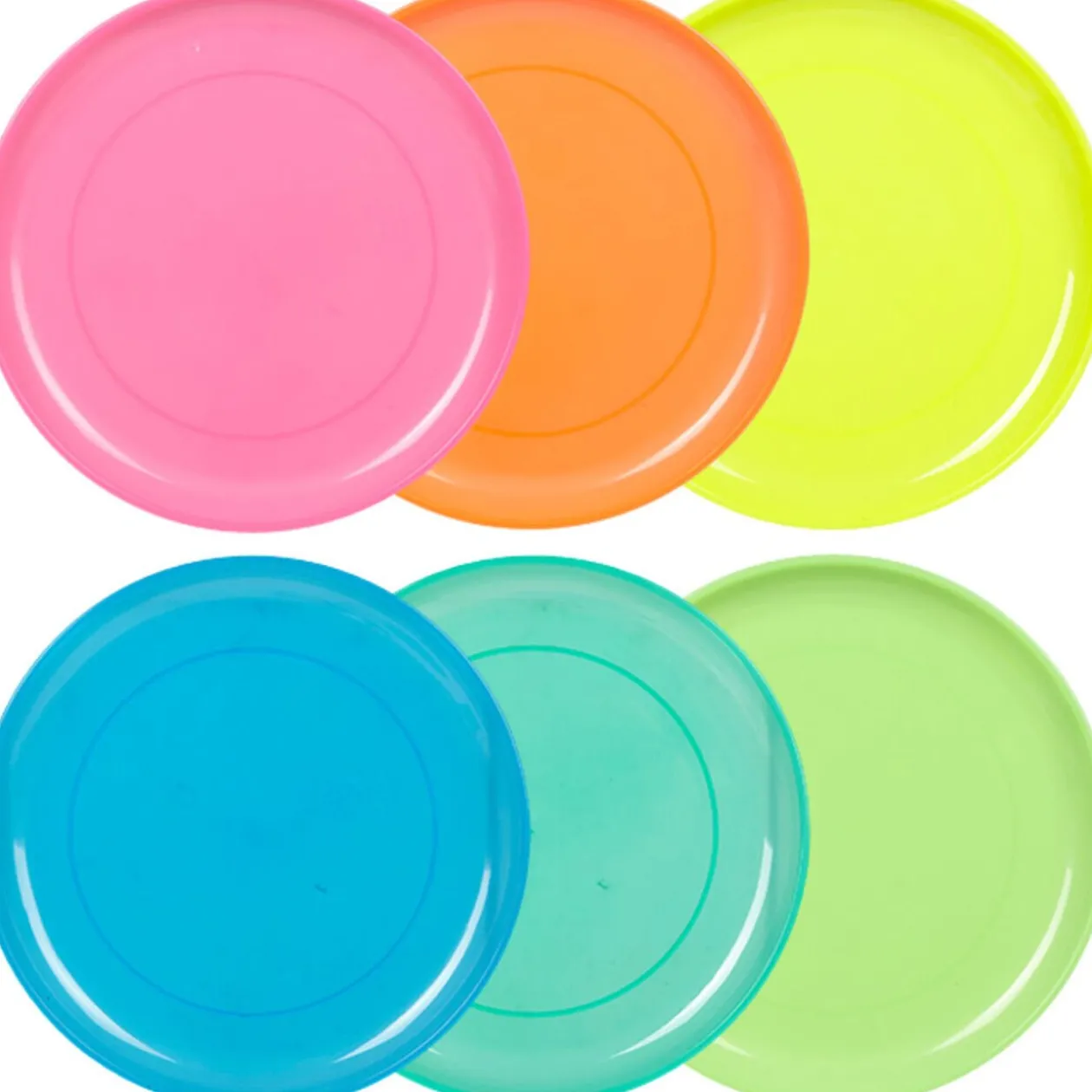 Assiette multicolore x6