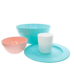 Assiette plastique coloré Ø 24 cm