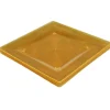 Assiette plastique plate carrée unie jaune x 10