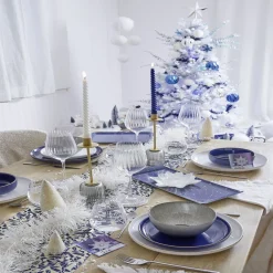 Assiette plate blanche bordure dorée Ø27cm