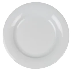 Assiette plate blanche ronde Enzo