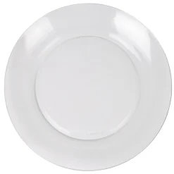 Assiette plate en verre transparent x6