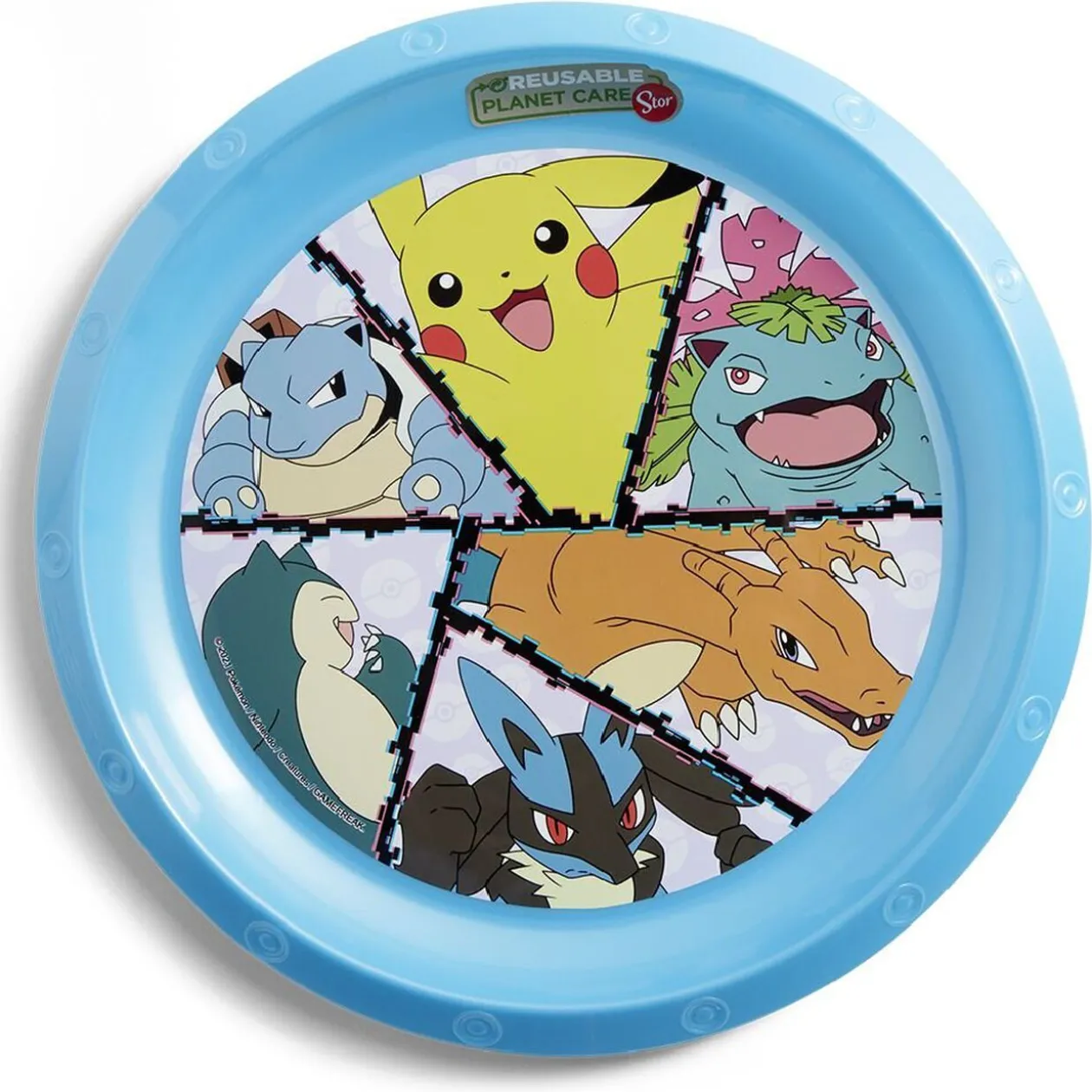 Assiette plate enfant Pokémon plastique Ø21cm