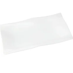 Assiette plate forme losange blanc