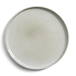Assiette plate grès gris Ø27,5cm