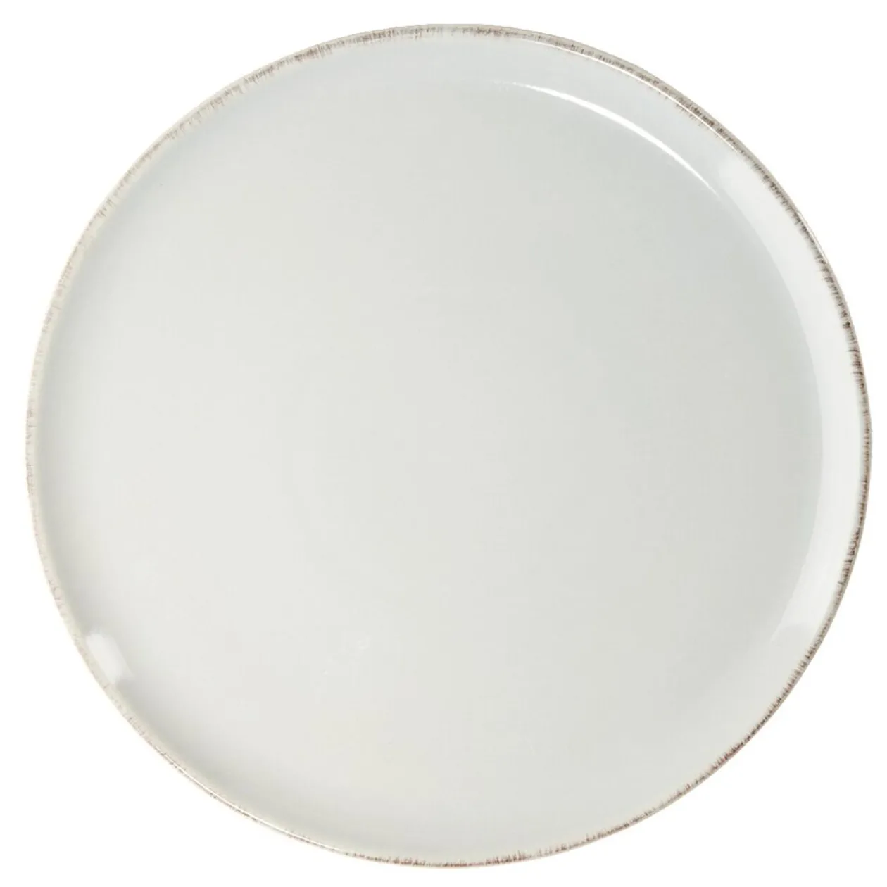 Assiette plate Lisbonne en grès gris Ø27cm