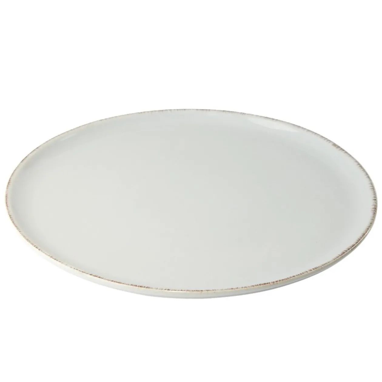 Assiette plate Lisbonne en grès gris Ø27cm