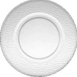 Assiette plate plastique martelé