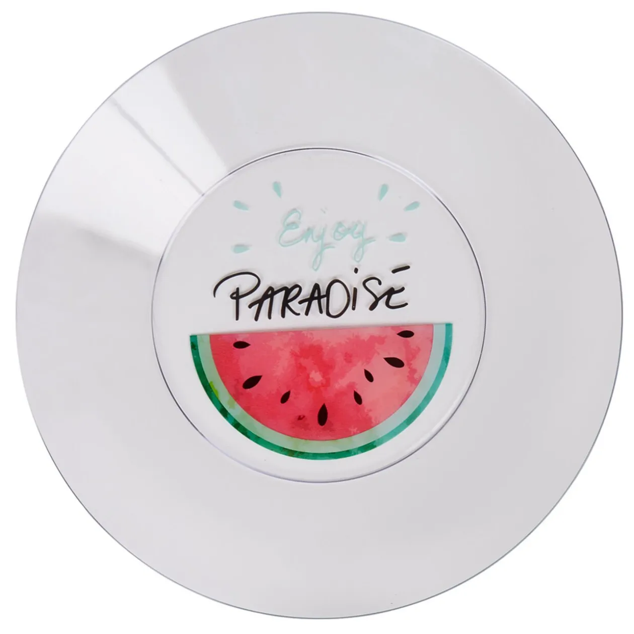 Assiette plate plastique pastèque envoy paradise