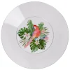 Assiette plate plastique perroquet exotique