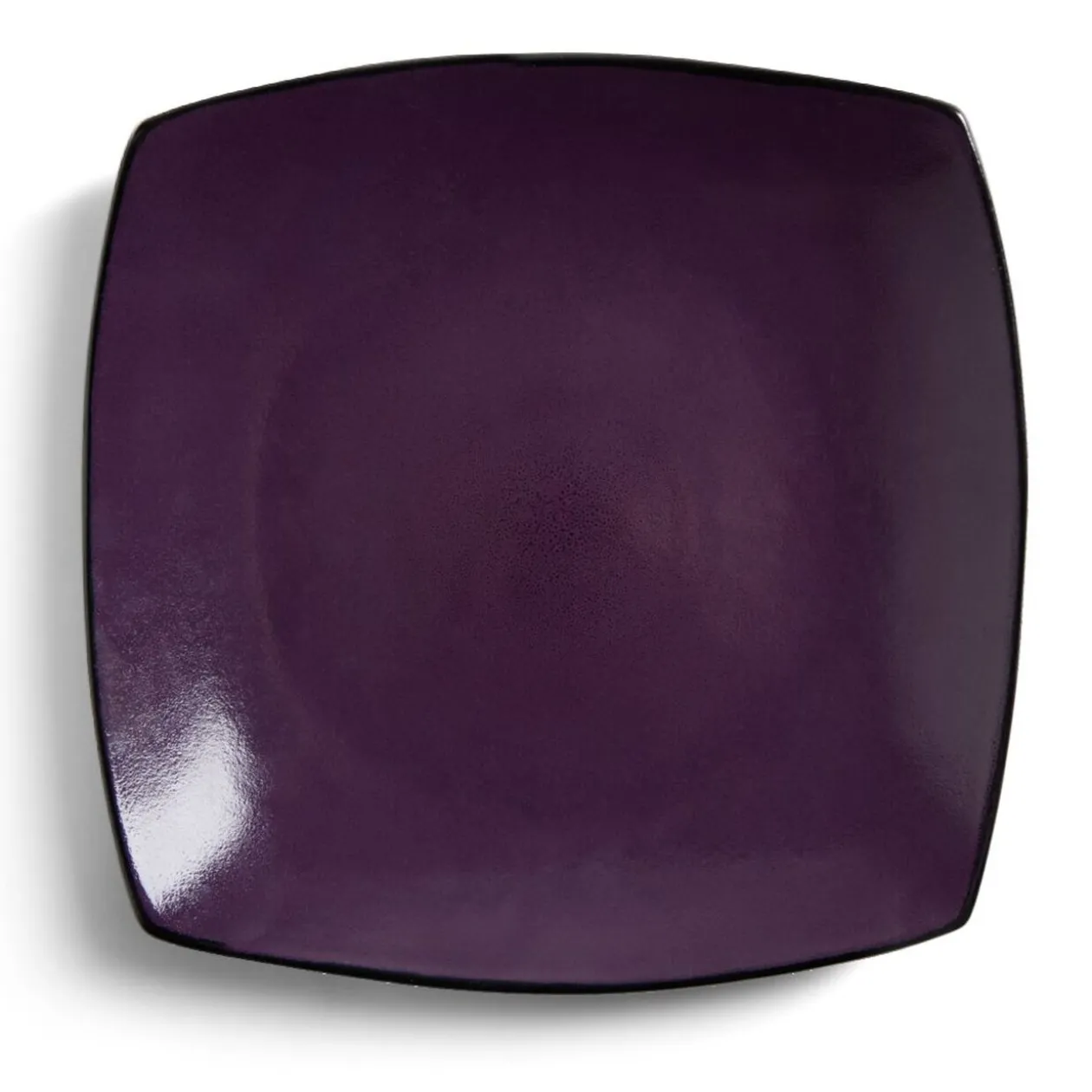 Assiette plate rectangulaire grès 27,5x27,5cm