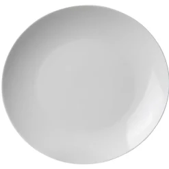 Assiette plate ronde blanche